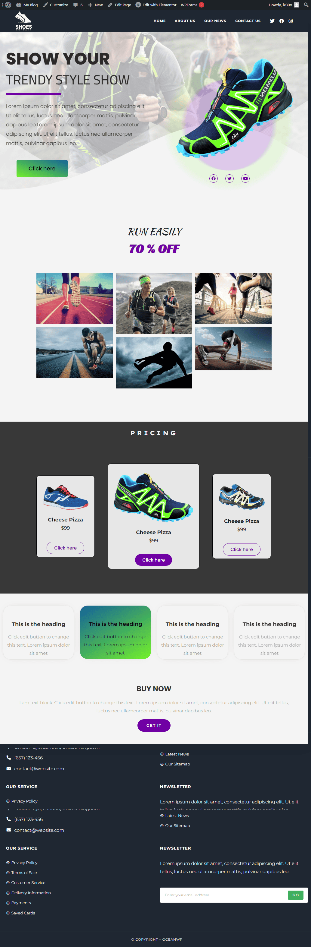 Sneakerstop webdesign full size