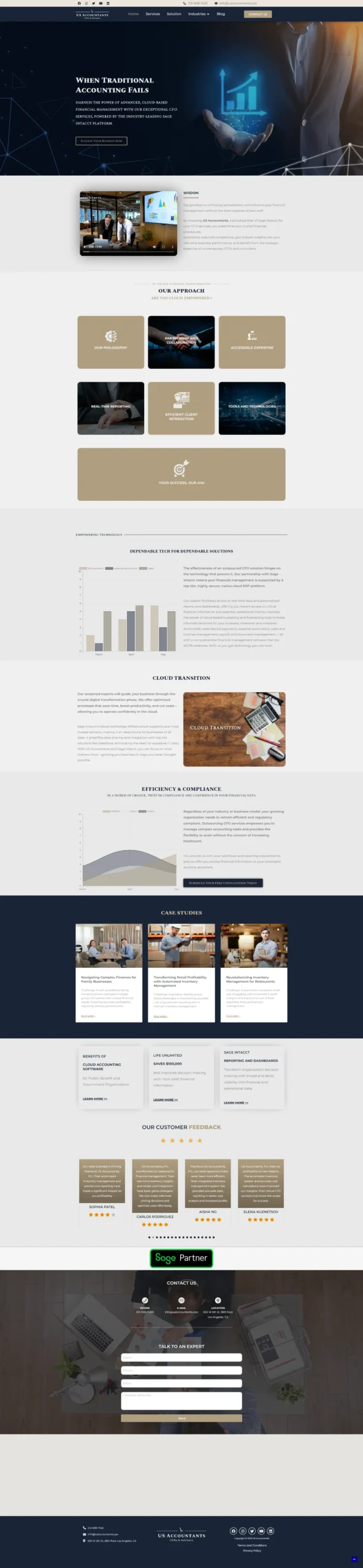 us accountants - full overview webdesign